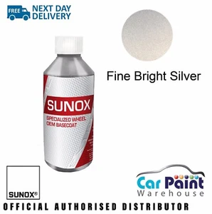 SUNOX® Wheel Colour RFU Paint Fine Bright Silver 200ml Motorcycle Car - Imagen 1 de 2
