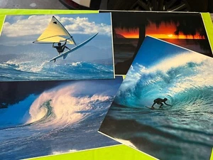 Vintage Lot Surfing Posters John Wagner Collection Wind Surfer Waimea Pipeline - Picture 1 of 20