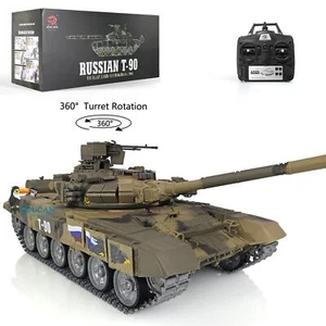HL 1/16 7.0 Anpassen FPV Russland T90 RC Tank 3938 360° Turm Metallschiene - Bild 1 von 12
