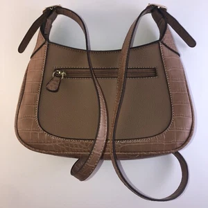 Giani Bernini Croc-Embossed Pebble Crossbody Esspresso Gold - Bild 1 von 12