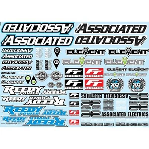 Team Associated AE Branding Decal Sheet ASC91913 Electric Car/Truck Option Parts - Picture 1 of 1