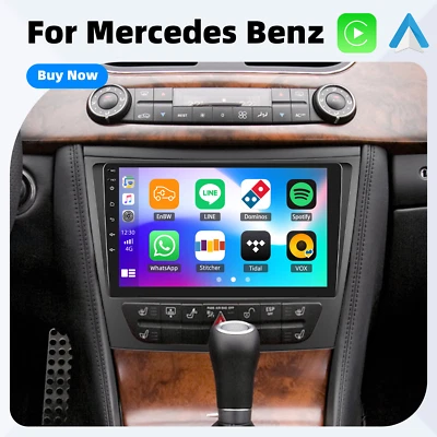 6GB+128GB Autoradio Für Mercedes Benz CLS E-Class W211 CarPlay Android 15 DAB+AM - Bild 1 von 4