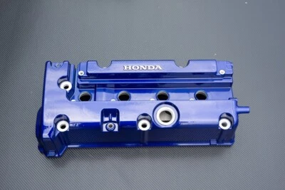 Honda K SERIES K24 K20 type r civic rsx valve cover PowderCoated Metallic Blue - Image 1 of 4