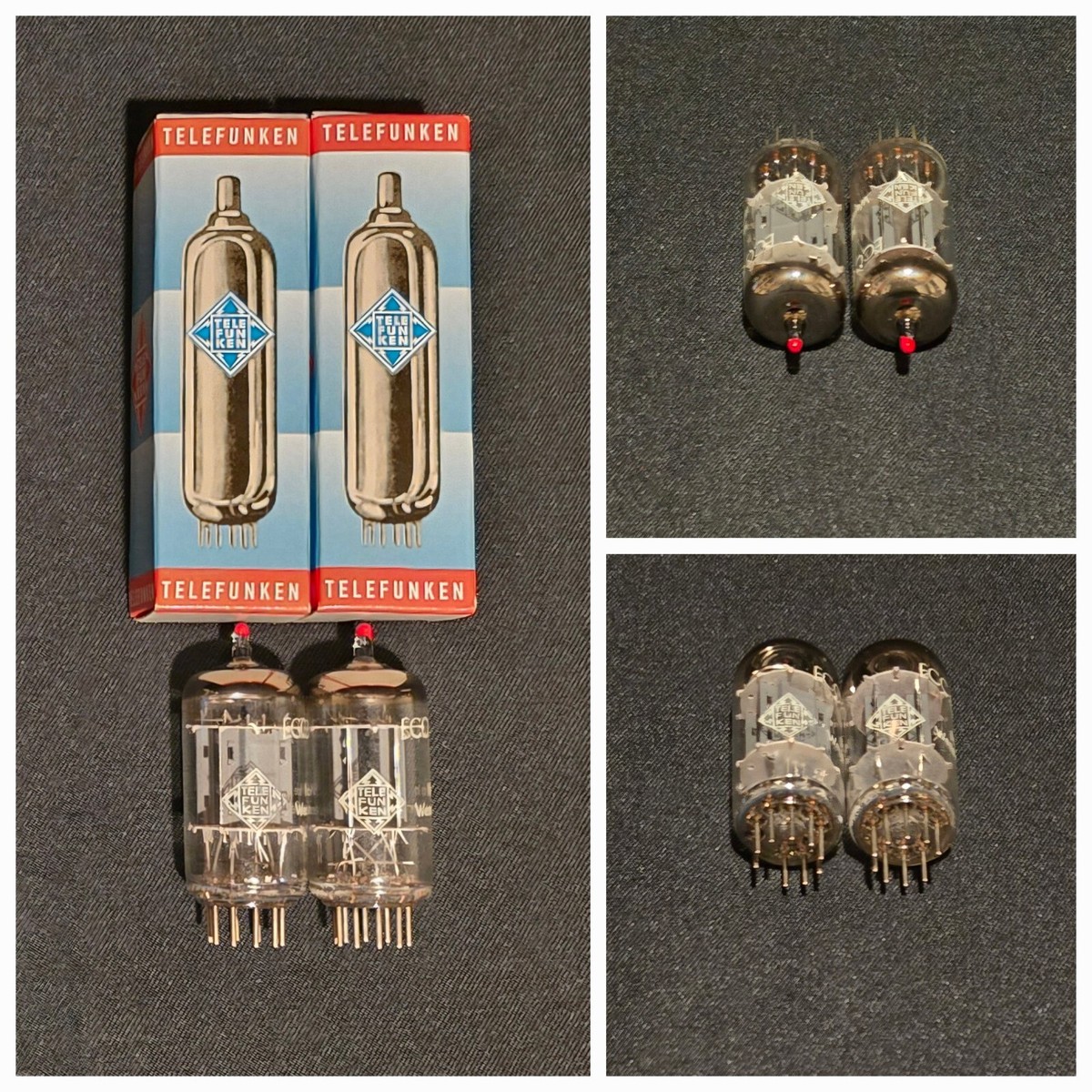 ドイツ TELEFUNKEN ECC83×2&ECC82×2 計4本 【公式通販】