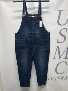 Women’s Soojun NWT Denim Jeans Bib Overalls Plus Size 2XL. 000063 - Picture 1 of 9