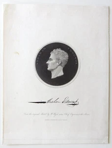 Original engraving of Abraham Edmonds - Antique print C1834 bargain - Picture 1 of 3