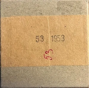 1953 Scatola VUOTA Set Monete USA Argento Proof + Carta velina - NO MONETE! - Foto 1 di 4