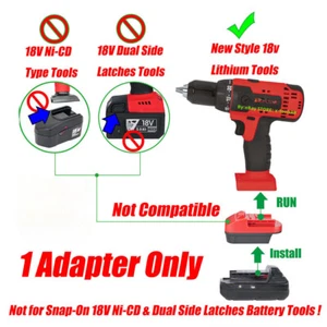 1x Adaptor for Mil.waukee M18 Battery To for New Style Snap-On 18V Type Tools - Picture 1 of 8
