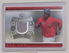Manny Ramirez MLB Red Sox 2007 Upper Deck UD Baseball Game Materials Jersey #MR