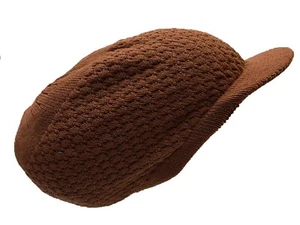 XL Brown Rasta Hat Dreadlocks Tam Crown Dreads Slouchy Natty Cap Locks Rass Locs - Picture 1 of 3