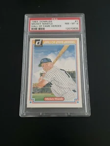 1983 Donruss Hall of Fame Heroes #7 - MICKEY MANTLE - PSA 8 NM-MT - RH - Foto 1 di 2