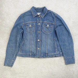 Chaqueta de mezclilla para mujer Jeans pequeños Vintage Motociclista Camión Chamarra Grunge Jean Chore - Imagen 1 de 9