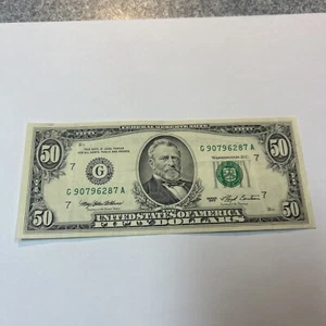 1993 Vintage 50 Dollar Bill - Picture 1 of 4