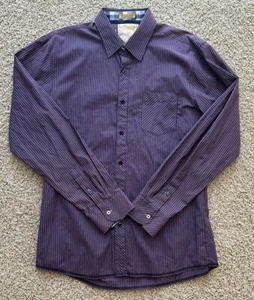 Men’s Sovereign Code Woven Pleasure Purple Button Down Shirt Size XL - Picture 1 of 5