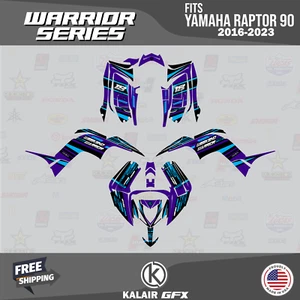Graphics Kit for Yamaha RAPTOR 90 (2016-2023) Warrior Series - PURPLE - Picture 1 of 6