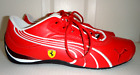 PUMA Ferrari Fat Lace-up Sneakers Red Leather Men's Size 8.5 / Women's Size 10 