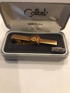 Father's Day Gift Colibri Men's Football Helmet 18KT Gold Electroplate Tie Clip - Picture 1 of 4