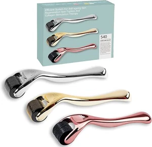 Derma Roller Cosmetic Skin Micro needling Kit for Face Wrinkles Anti-Aging GIFT - Picture 1 of 6