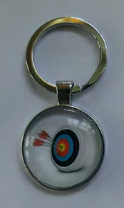 Schlüsselanhänger Bogenschiessen Keychain Bow Zielscheibe Anhänger Bogensport - Bild 1 von 1