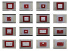 RED GLITTER FABRIC SWITCH SOCKET COVERS WITH DOUBLE SIDE TAPE SWITCHES