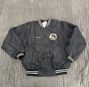 VTG Hartwell Varsity Jacket Mens XL Black Baseball Pirates 80s Bomber USA Made - Picture 1 of 14