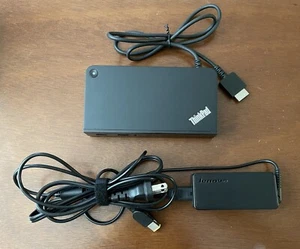 Genuine Lenovo ThinkPad OneLink+ Dock 40A4 03X6296 with 20V Adapter ADLX45NCC2A - Picture 1 of 18