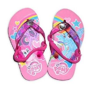 My Little Pony Toddler Girl's Pink Beach Flip Flops Sandals Size 5-6 NWT