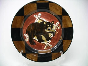 Plato de cena estilo rústico Zrike Outpost oso 11,75" - Imagen 1 de 8