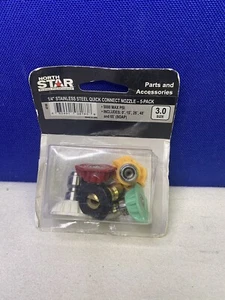 NorthStar 5-Pack Pressure Washer Quick Couple Nozzle Set- 3.0 Size - Picture 1 of 2