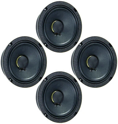 4x Eminence ALPHA-6CBMRA Pro Audio 6" Sealed Back MidRange 200W Car Speaker 8Ohm - Image 1 of 4