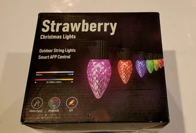 Smart RGB C9 Outdoor 79FT 100LED Chasing Effects Christmas Lights With Remote - Image 1 of 4