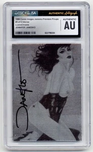 Jennifer Janesko - CGC JSA Authentic Auto - #5 LustreChrome Premiere Pinups - Picture 1 of 3