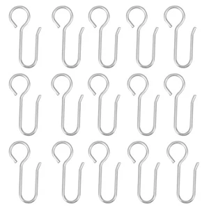 60 Stück Deckenhaken Gardinen Draht Metall Clips Haken für Schienensystem - Bild 1 von 12