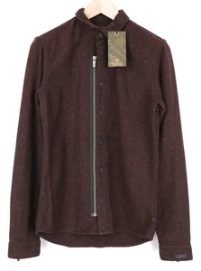 SCOTCH & SODA Men'S Overshirt S Brown Purple Wool Blend Pattern Shacket - Picture 1 of 7