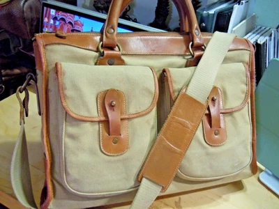 Винтажный Ghurka Marley Hodgson кожи холст No 5 экзаменатор портфель сумка - Изображение 1 из 4