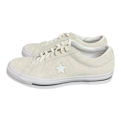 Lindos zapatos deportivos Converse One Star de gamuza para mujer retro blancos bajos 10,5 Foto 1 de 4