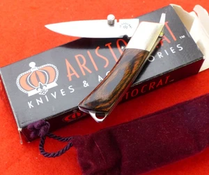 Aristocrat Made in Japan 3" Closed MAJESTIC Lever Lock blade Knife MIB - Picture 1 of 7