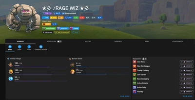 CoC | 140 XP+TH13+5 Stars+1064 Gems Bk-41 Aq-51 Gw-27 Rc-21+War Stars 373 - Image 1 of 2