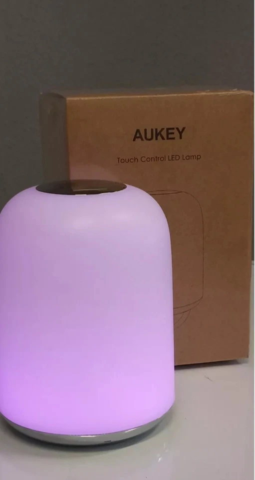 AUKEY LT-T6 Lighting Touch Sensor Color Changing Table Lamp - White