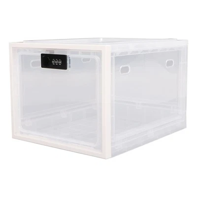 Lock Box Clear Food Storage Container Medicine Case With 3 Digit Combinate Lock - Image 1 of 4