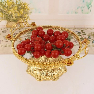 Serving Tray Glass Plate Household Fruit Tray European Vintage Fruit Plate for - Image 1 of 4