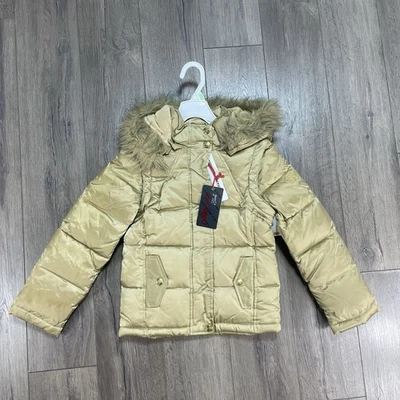 Vintage Y2K Pelle Pelle Jacket Faux Fur Coat Removable Sleeves Hood Youth Sz 8 - Image 1 of 4