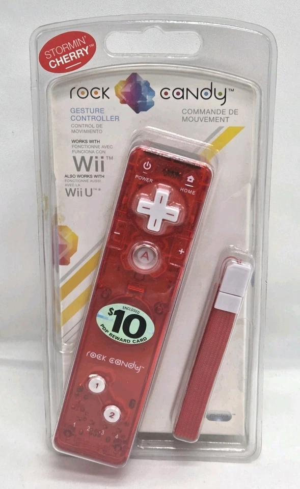 PDP Rock Candy Cherry Controller For Nintendo Wii & Wii U PDP Brand New Sealed  - Image 1 of 4