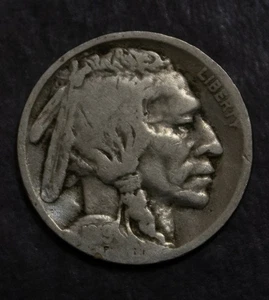 1919 S  Buffalo Nickel Good Weak Date   Lot F 965 - Picture 1 of 2