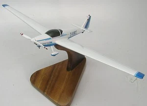 Scheibe SF-25 Rotax Falke Glider Airplane Desktop Wood Model Replica Small New - Picture 1 of 1