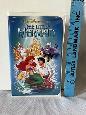 Disney The Little Mermaid VHS 1990 Black Diamond Edition Banned Cover Tested - Image 1 of 4