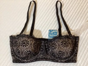 Free People Intimately “Starla” Underwire Black Bra 32DD NEW w/Tags FREE Ship - Picture 1 of 12