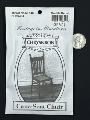 Dollhouse Miniature Chair Kit Chrysnbon 1:12 one inch scale D76 Dollys Gallery - Image 1 of 2