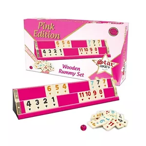 Star -Rummy (Pink), Rommé , Okey Set, Brettspiel, Familienspiel - Bild 1 von 8