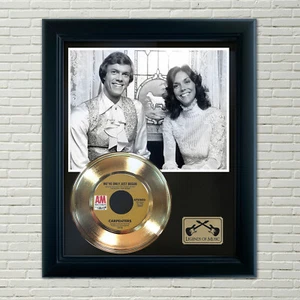 The Carpenters "We've Only Just Begun" Framed Record Display - Picture 1 of 4